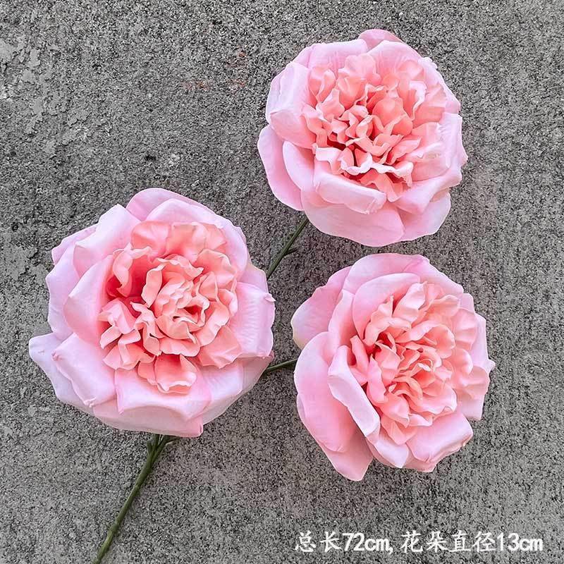 婚庆仿FNW真花荔玫瑰花假地花绢饰花客枝厅落家居装欧式室内花艺
