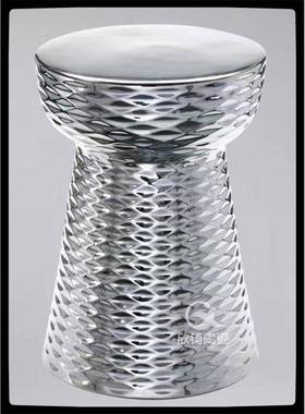 鼓中式陶瓷软凳美式坐墩几装瓷凳子陶瓷椅特色85667边几角绣墩