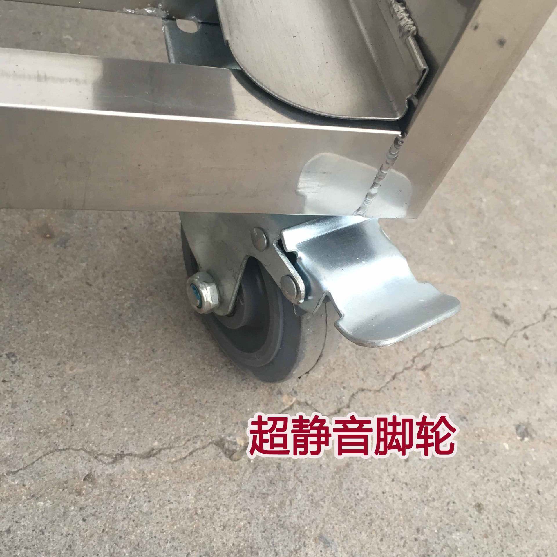 不锈钢手推车面包馒头存放架蒸盘架子多功能酒店移动不锈钢餐车