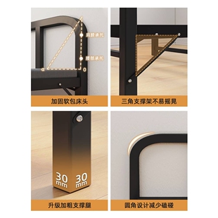 折叠床单人床一米二成人家用小床午休硬板简易出租房用临时双人床