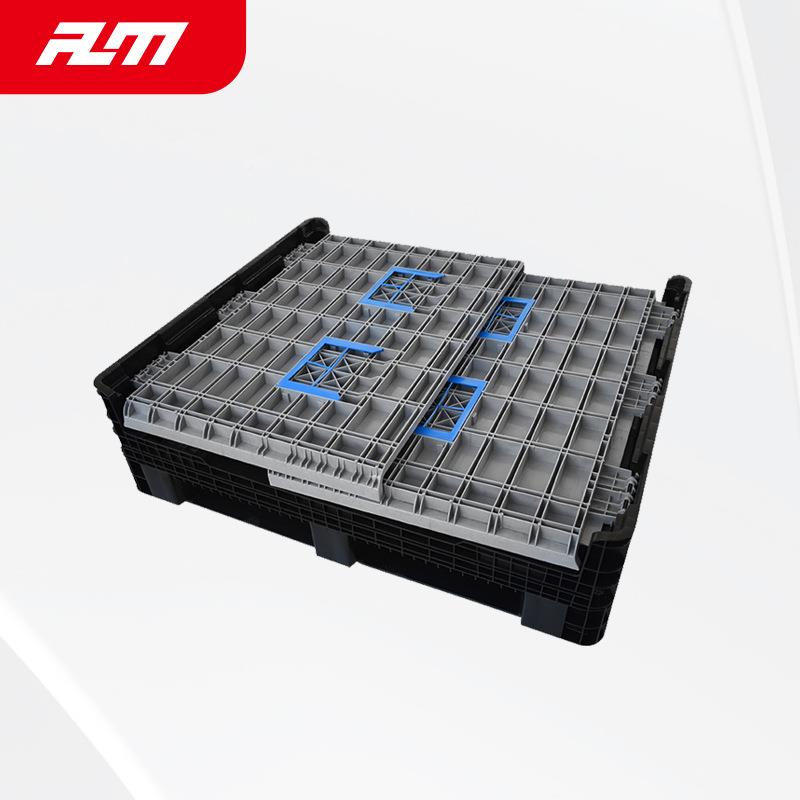 折叠卡箱板1200型塑料折叠叉周转车箱可折叠塑料托盘JMO大集装箱