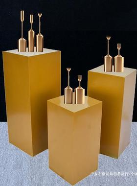 婚活庆12951道具柱婚礼布置甜品台路引铁艺方柱圆台橱窗展示派对