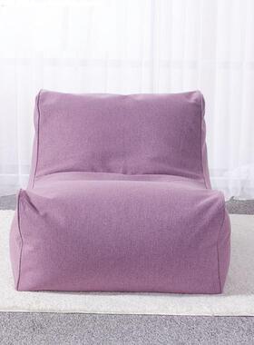 销创意单人斜背躺直床40966透气料客厅人榻榻米可拆洗懒面沙发豆