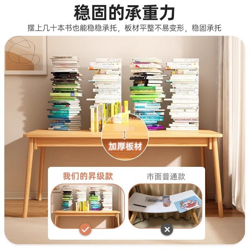 台式电脑桌简约学生DOE书桌家用女人办卧公桌室生写成字台实木腿