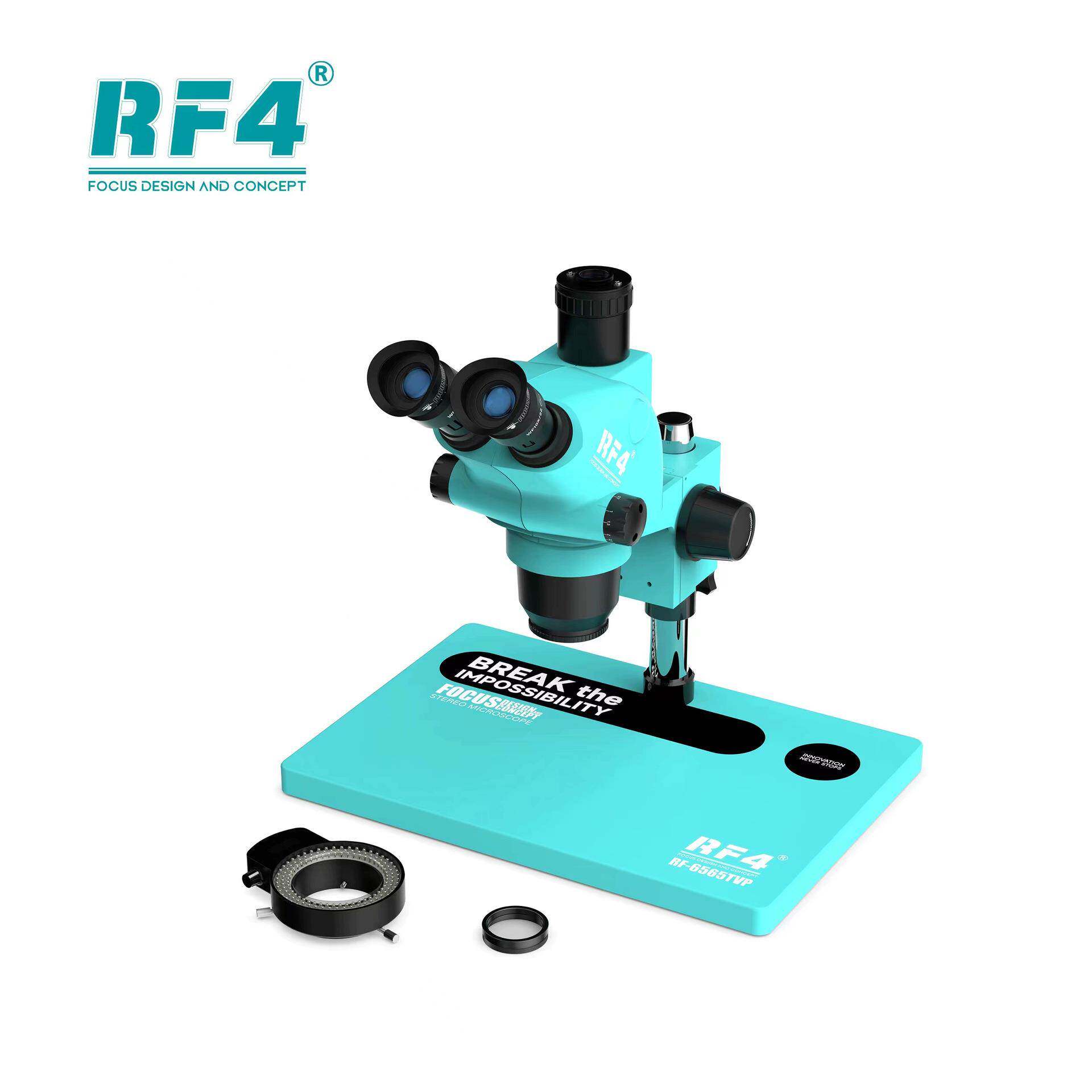 RF4显微镜6565TVPPO手/201维修检机测主板电R路板高清目镜6-65变