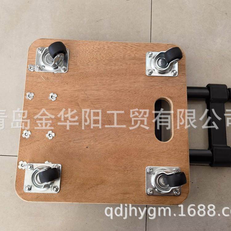 木板小推车家叠便携伸缩EPA手拉车拉杆车用平运板车可推拉折搬拉