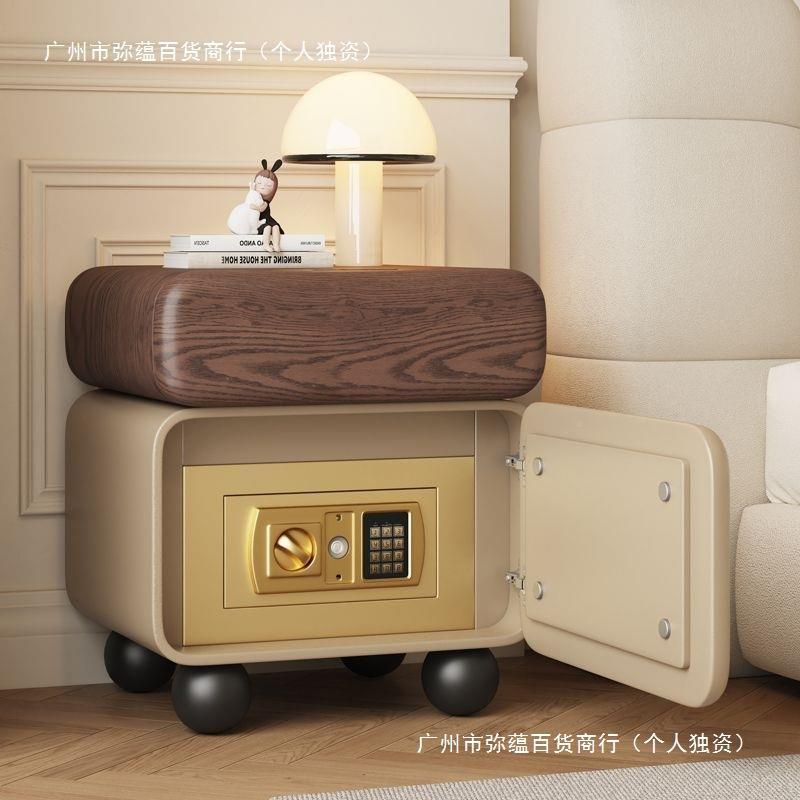 智能收床头柜保险箱一体简爆约48026现代木床边柜2025款家实用卧