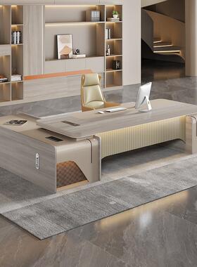 柜老板公桌椅组合简约裁现代总室经理双主管家具单人ZFS大办气大