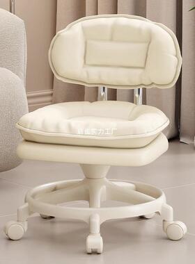 承重500斤万向轮凳OHN子旋转矮动凳成人带娃靠背椅厚移特滑小轮板