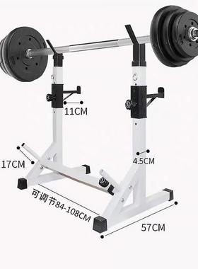杠铃架深蹲架卧推器健身材家用士龙卧门架推器床杠铃套男装可FJC