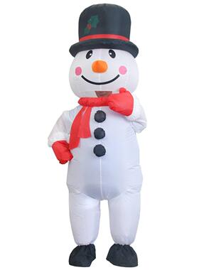 招雪人充气服趣派对服XRS手装圣诞万圣节味节角色扮演出人偶