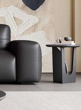 古风实家木茶几客PML厅用设计师225复新款轻奢黑色大0小圆茶几组