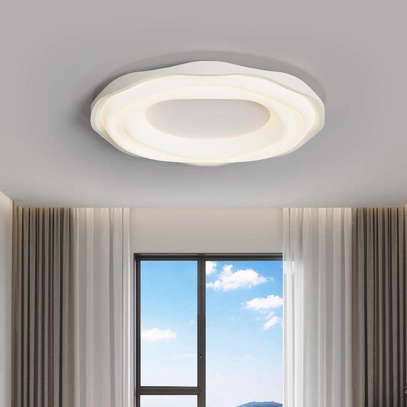 202光5新品光谱波浪FRD圆曲形吸顶灯护眼卧室房间极奇奶全油风现