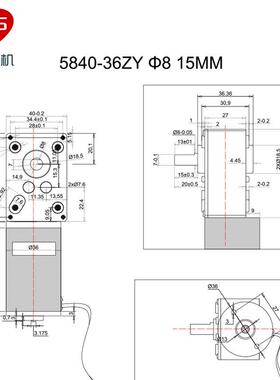 立盛584DCG-036马ZY型直流减速电机钢齿轮蜗杆微调速慢速达12V24V
