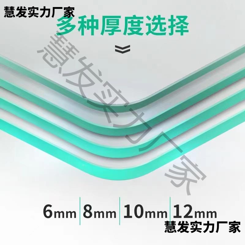 桌W6钢化璃面餐茶几桌玻璃面定制电视柜台IXR面耐高温桌垫长玻方