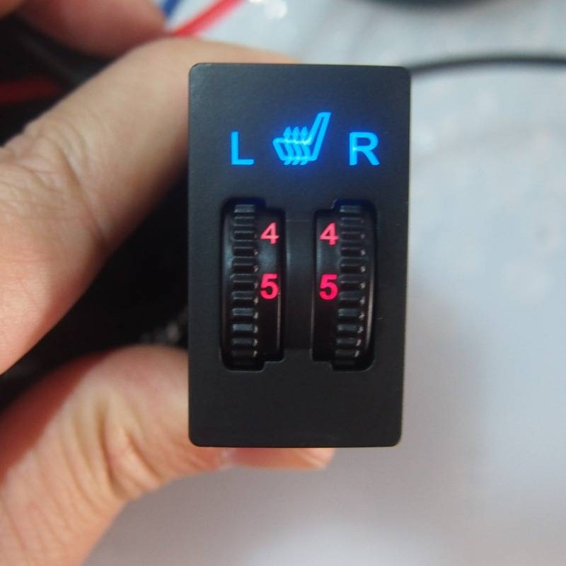 碳纤维座椅加热座椅4片,双波轮开关