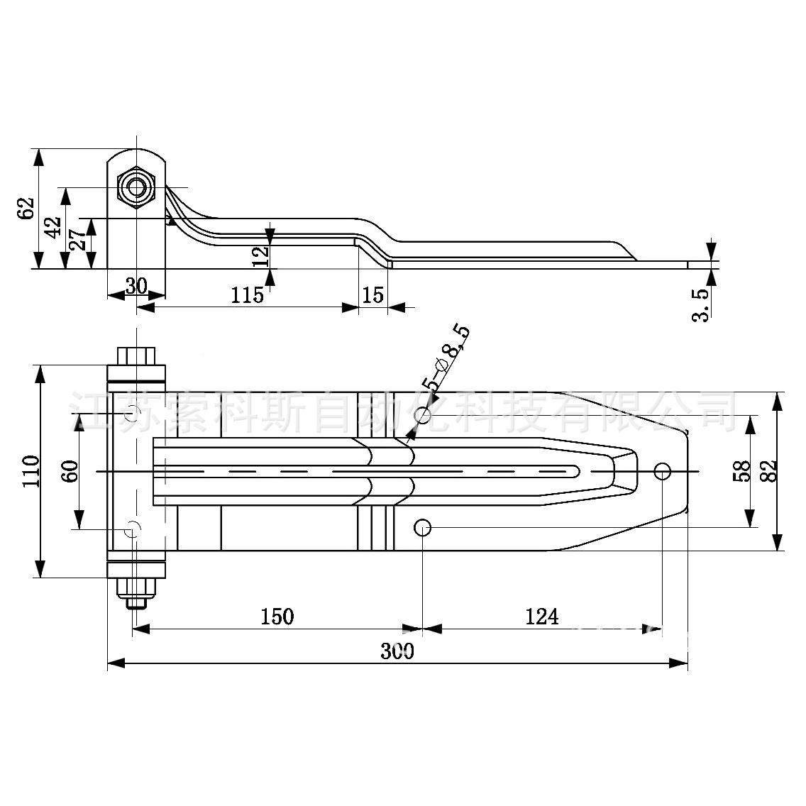 CL217特种车门TCD34不锈钢铰0链冷藏车厢集装箱S制辆冷船舶承重合