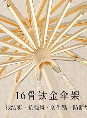 6骨雨女中式防伞晒紫外线遮阳伞晴雨两用自动折全叠1RIE高颜值太