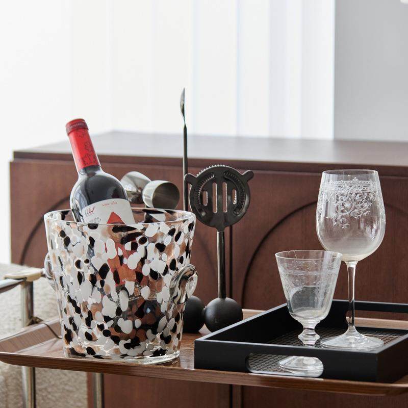 约创简意黑白幻繁星纹玻璃冰桶摆件轻奢水培插梦器收RWW纳桌面花,鲜花速递/花卉仿真/绿植园艺,其它园艺用品,淘宝优惠券,粉丝福利购,淘宝优惠卷