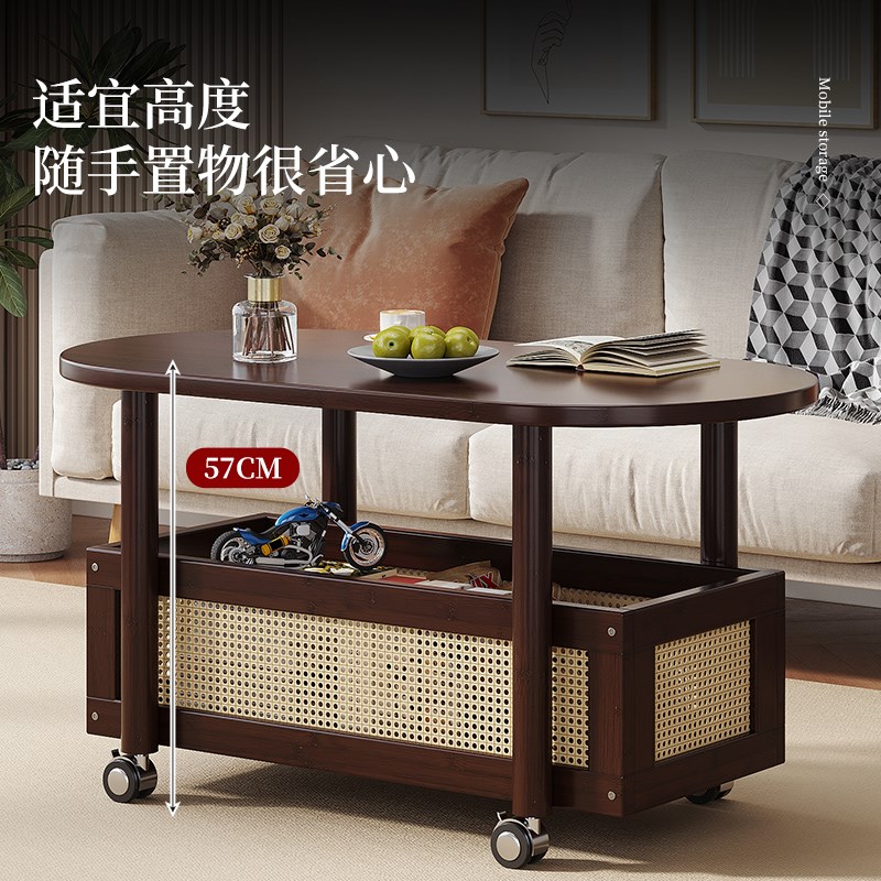 可移动茶几客厅家用20新款茶台沙发边几多功能茶桌阳台小型餐桌