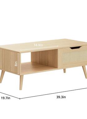 直销RNO电视柜小门户型简柜约客厅藤编推拉视听新中式物收纳储柜