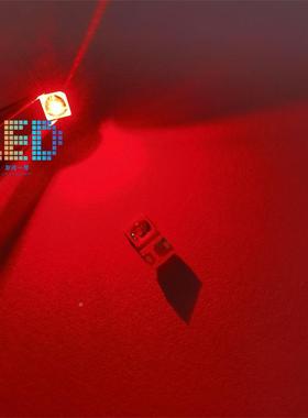 28贴35球头红色0.2瓦120度顶35ORU模28带透凸球红光LED镜发光片灯