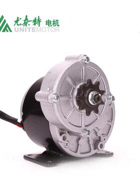 348尤奈特电机永磁直流减速有刷63机农机发电机电250W24V6VMY101Z