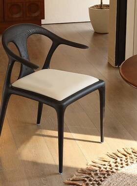 鸭嘴椅古风古茶椅主人椅法式复2025款椅新子ANZ家用实木餐厅中餐