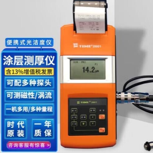 北京时代TIME2601分体带打印涂层测厚仪F1磁感应N1电涡流漆膜厚度