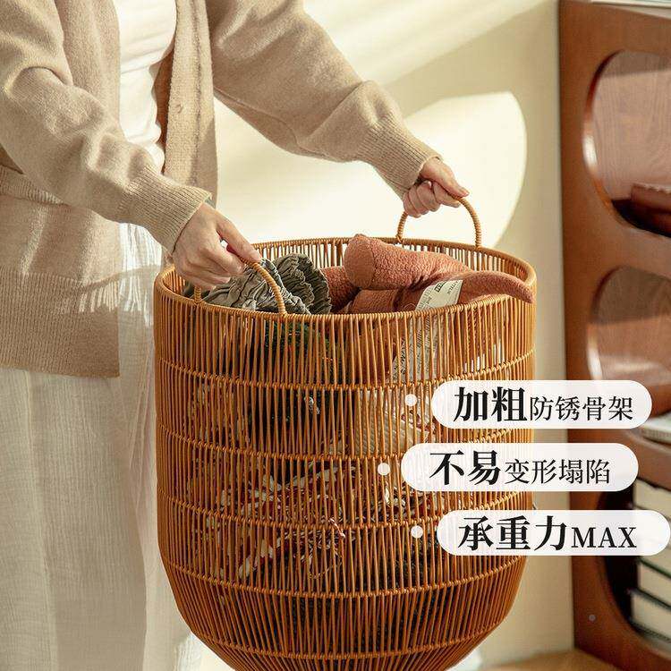 奢高颜值仿编脏衣篓家用收脏F99TTS9H衣服纳筐脏衣篮浴轻室卫生间