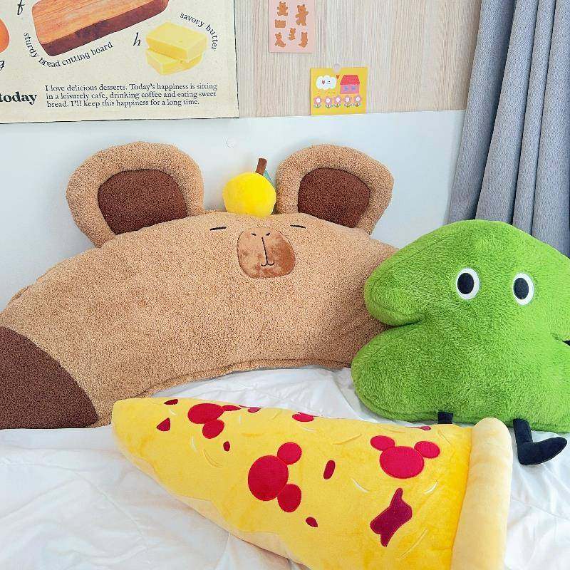 卡皮巴拉枕抱腰学生宿舍床头靠枕靠TTqfwhzg大背部支撑护腰可爱靠,居家布艺,抱枕被,淘宝优惠券,粉丝福利购,淘宝优惠卷