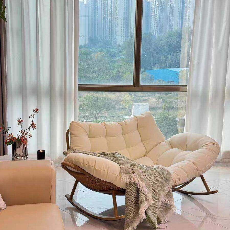 懒沙XUV人大厅人摇椅发椅卧闲室客沙发网红休双人阳台家用摇摇椅