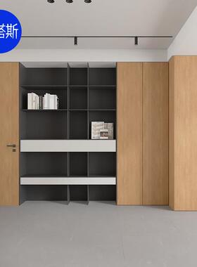 杭州全屋柜子定制物整墙一体家政柜书房能多功储柜EN实FDXX木芯板