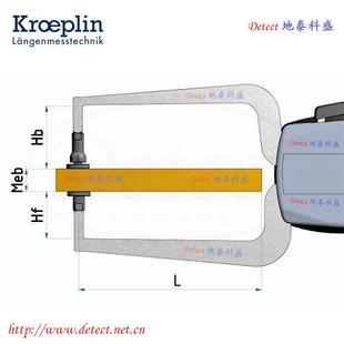 国0kroeplin厚度测量卡规OD6010TZOF厚带表卡规D12100T德测卡规