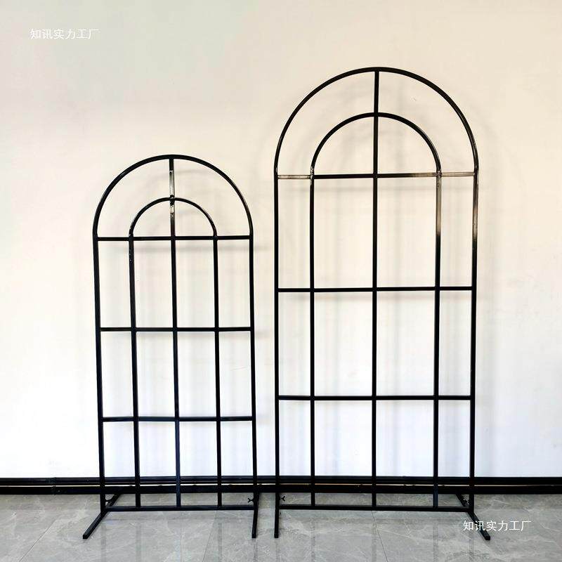 婚铁拱艺形背景花田置喜事屏F966MH7J风婚礼迎宾庆区布花架门橱窗
