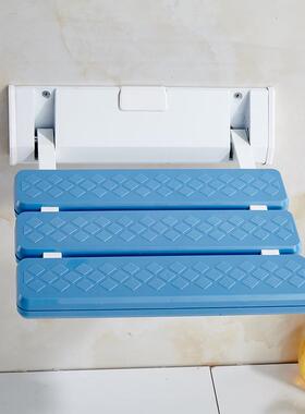 浴室浴凳沐洗澡25468浴椅子折叠可上淋防滑壁挂卫生间老人坐翻凳