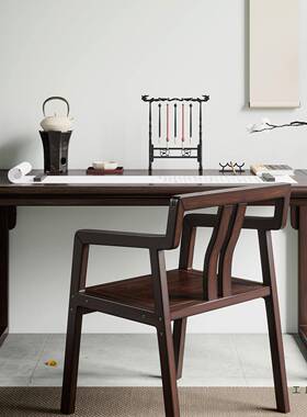 新式书桌实木桌画案中简约写字台办公桌写字法桌家书CKA用书法画