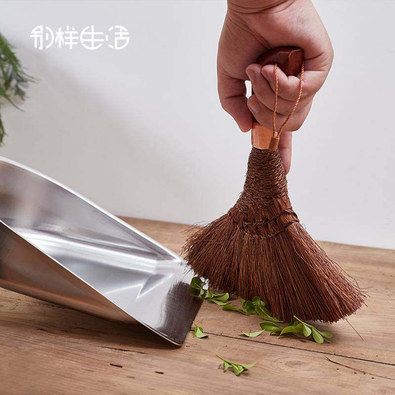 手柄棕丝扫床刷山棕小扫帚汽车内部清洁刷防静电不掉毛除尘刷