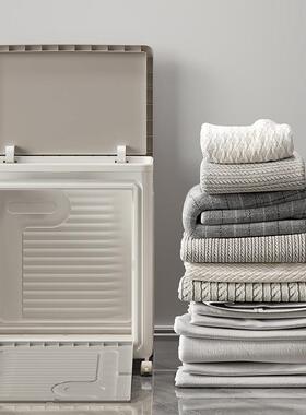 服收纳箱物家用大容衣量翻整理箱卧室衣被子可88631折叠收纳盖柜