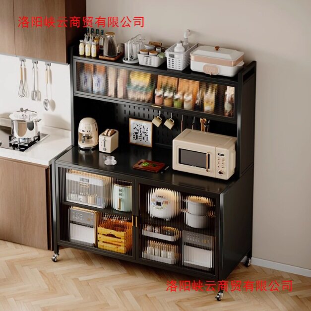 橱柜宝宝用品收纳柜客厅收纳柜厨房置物架岩板置物架可移动置物架