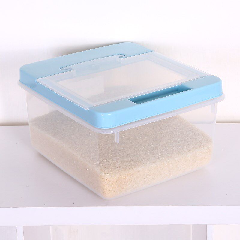 塑天下透明米箱米桶10KG20斤防虫储米箱食品塑料加厚面桶透明翻盖