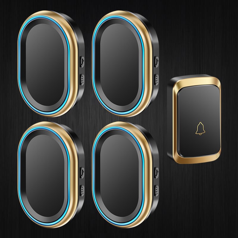 门铃无线家用智能超远距离个性创意呼叫器一拖四遥控电子电铃