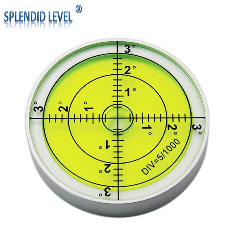 高精度万向水平仪0磁性高精度15分金属圆盘耐高温85度水准泡