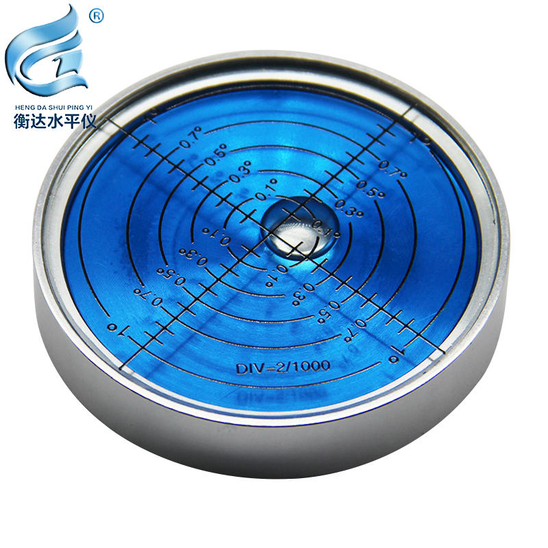 金属万象水平泡珠高精度水准气泡水平仪迷小型十字便携圆形水准泡
