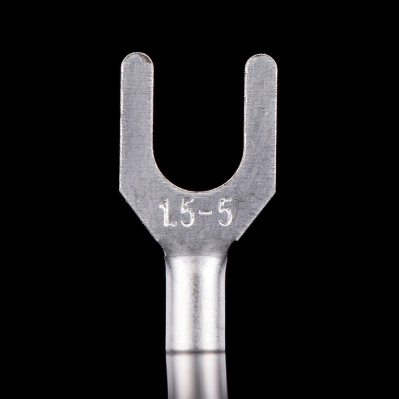 【品质保证】UT冷压接线端子UT1.5-5叉形裸端子 黄铜镀银 1000只