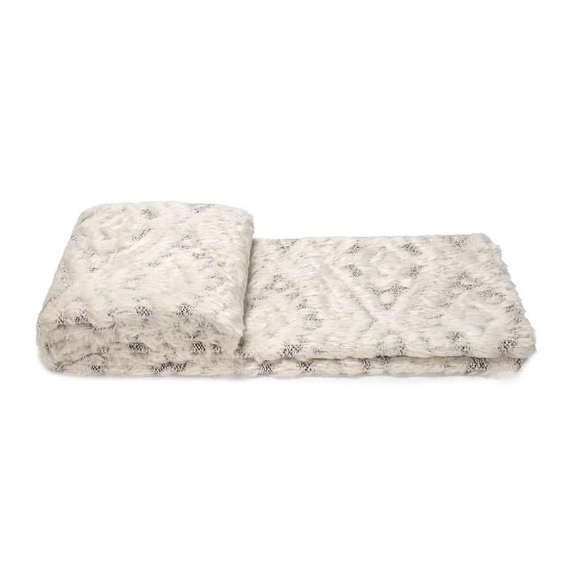 别墅会所沙发毯办公室午睡空调小毯子搭巾盖毯毛毯床尾巾软装定制