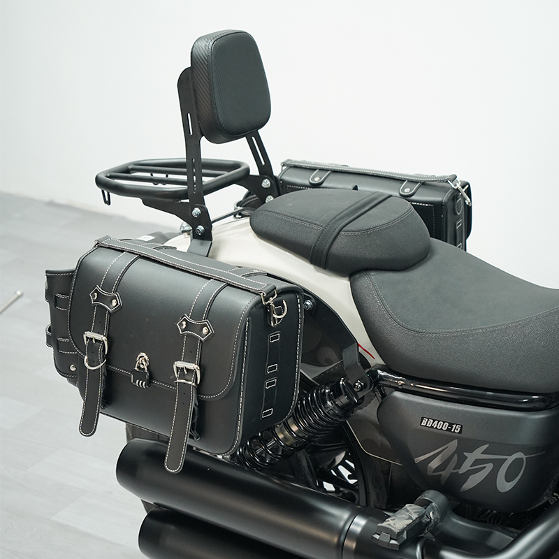 适用奔达金吉拉护杠保险杠改装折叠靠背快拆复古皮边包改装件