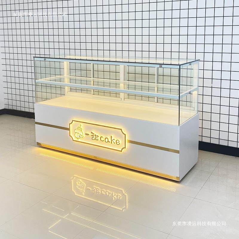 面包柜展示柜糕点玻璃柜桃酥柜蛋糕店商用玻璃点心边柜烘焙边岛柜