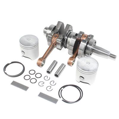 雅马哈2冲程15hp滚针轴承活塞.环.销挡圈曲轴总成63V-11400-01