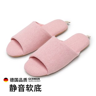 夏季 男款 女士高端室内静音软底防滑棉麻凉拖鞋 德国高级感亚麻拖鞋